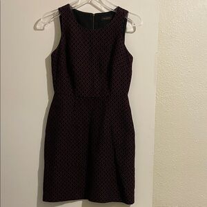 The Limited Black and Red Geometric Mini Dress